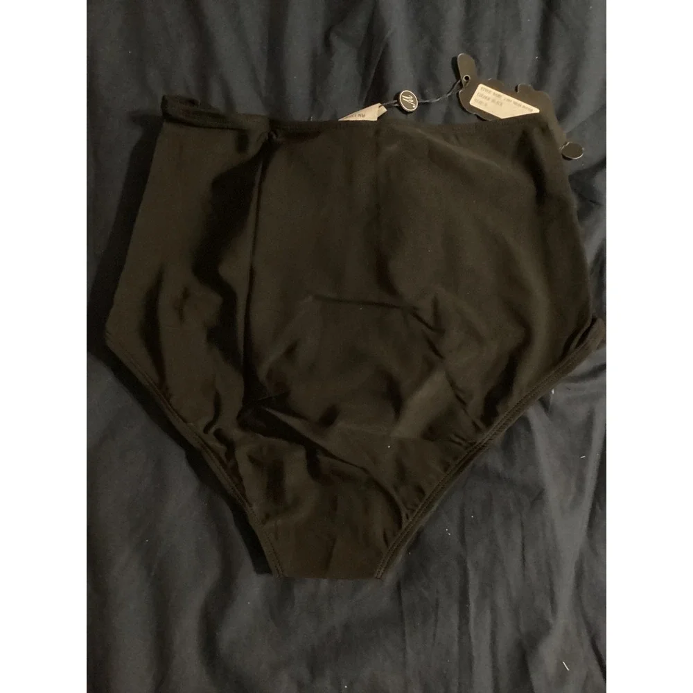 Motel‎ Rocks Day Dream High Waisted Bikini Bottoms Black Small NWT